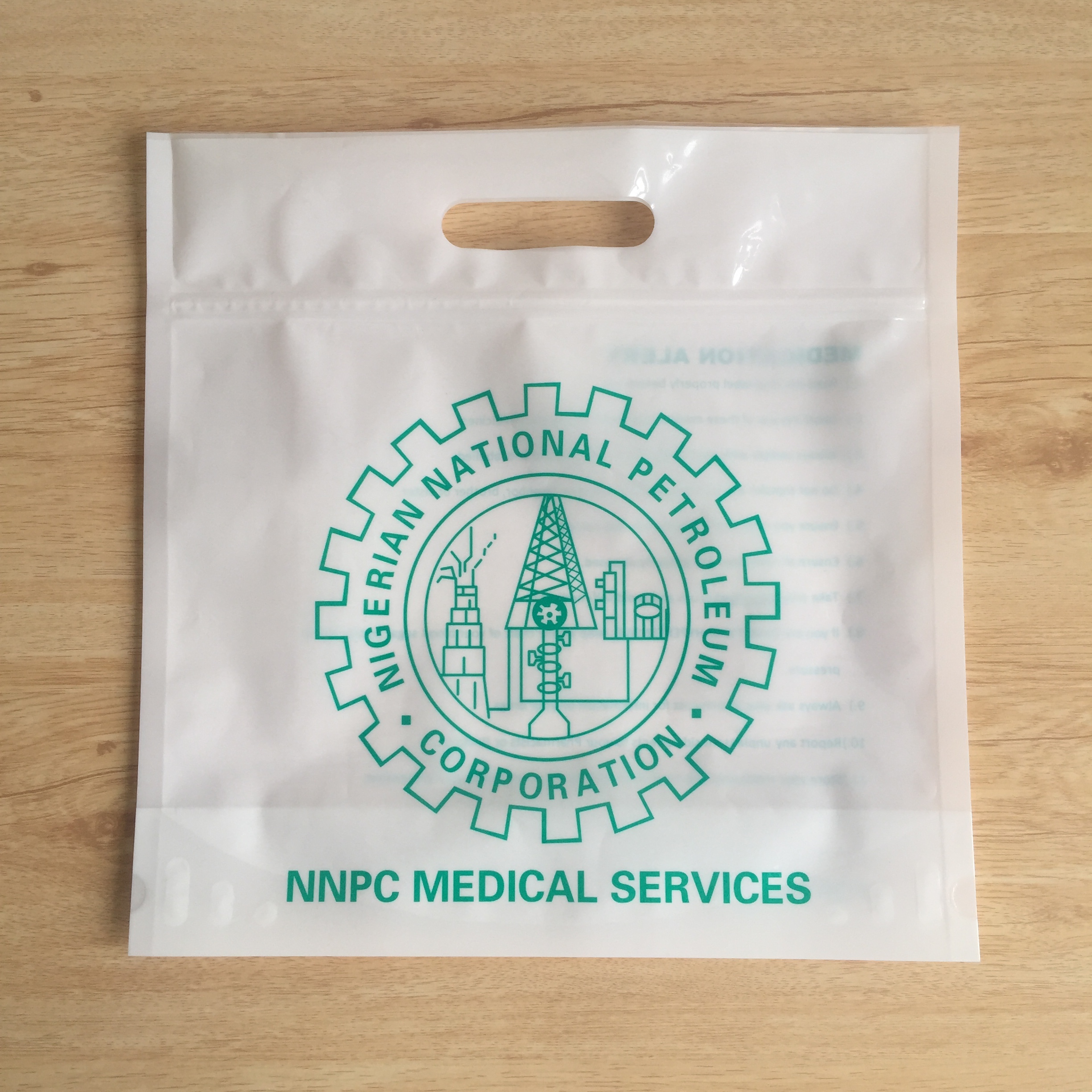 Big Waterproof Medical Zipper Bags for Medicine Use MW03